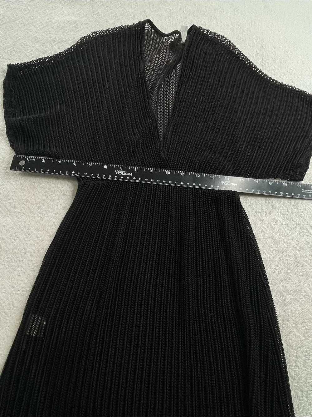 Sheer Black V-Neck Women’s Swim Coverup~ Size Small ~‎ summertime